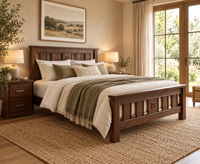 Federation Slat Double Bed
