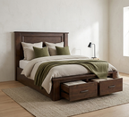 Classico Panel King Bed with Drawers