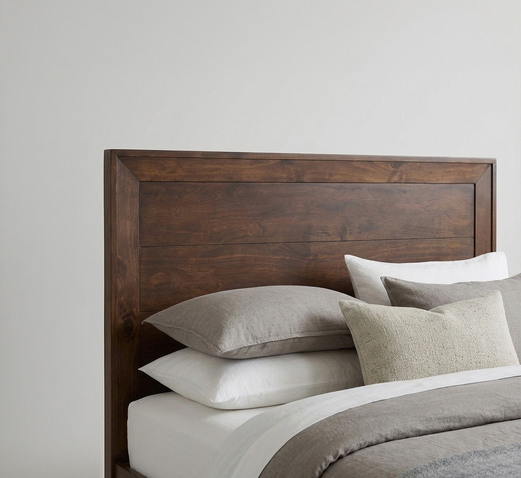 Denham Panel King Bed with Drawers