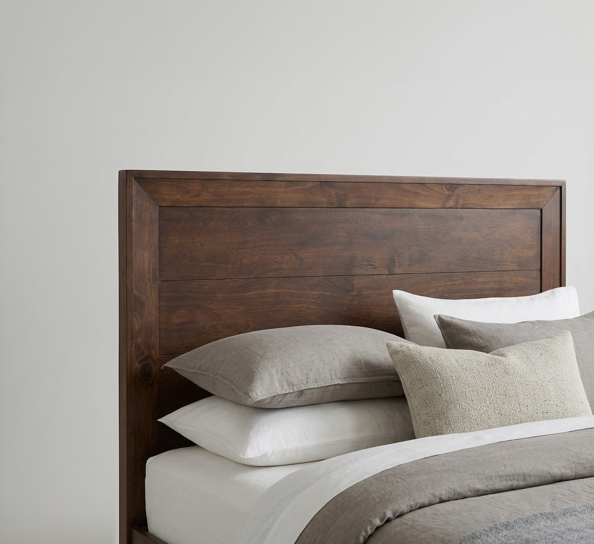 Denham Panel King Bed with Drawers