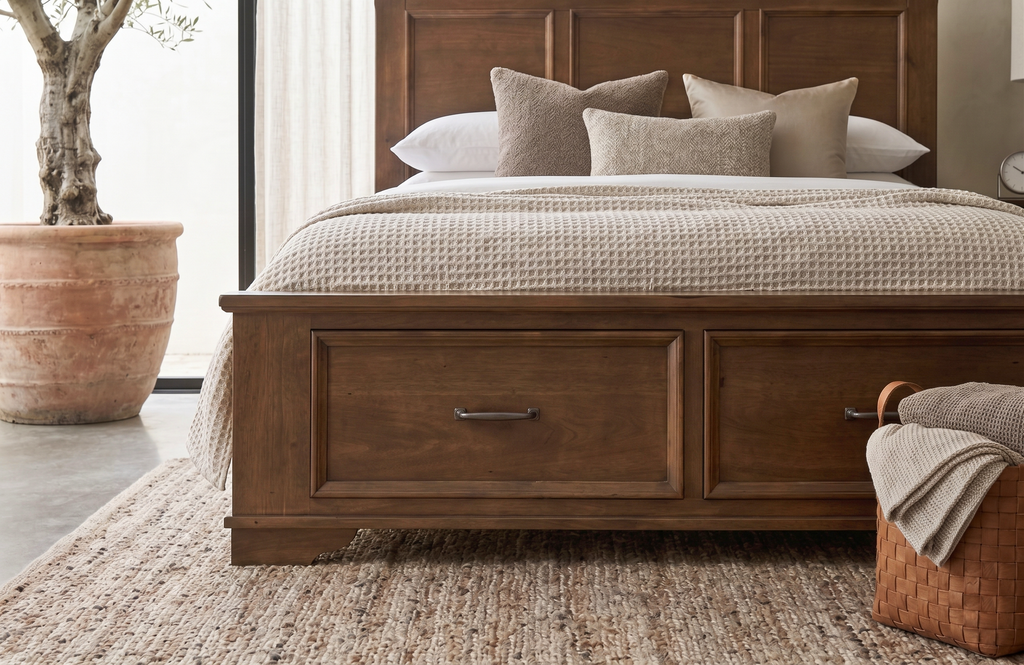 Isadora King Bed with Drawers
