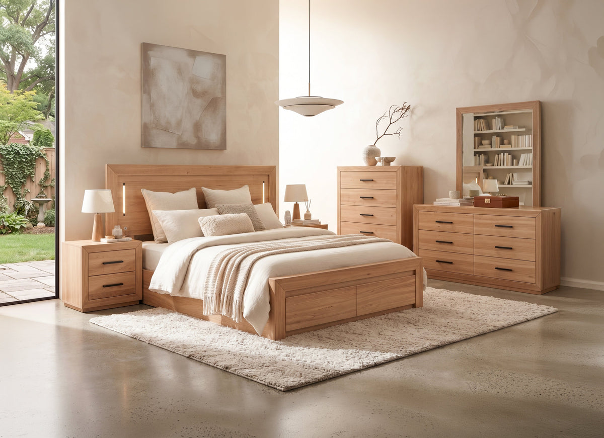 Morgan Queen Bed with Drawers