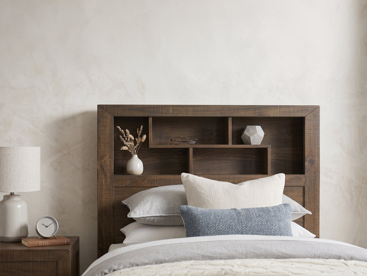 Oliver King Single Bed with Bookcase Headboard
